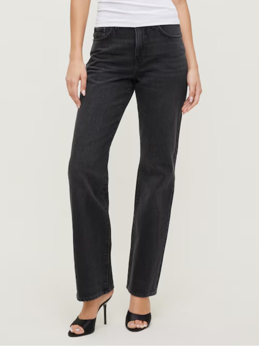 Women’s Dynamite Black Straight-Leg Jeans